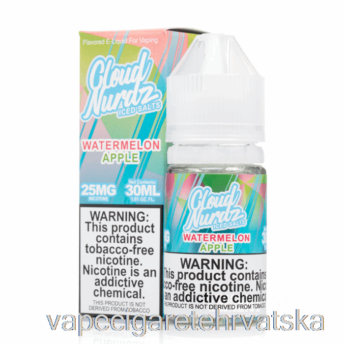 Vape Cigarete Ledena Lubenica Jabuka - Oblak Nurdz Soli - 30ml 50mg